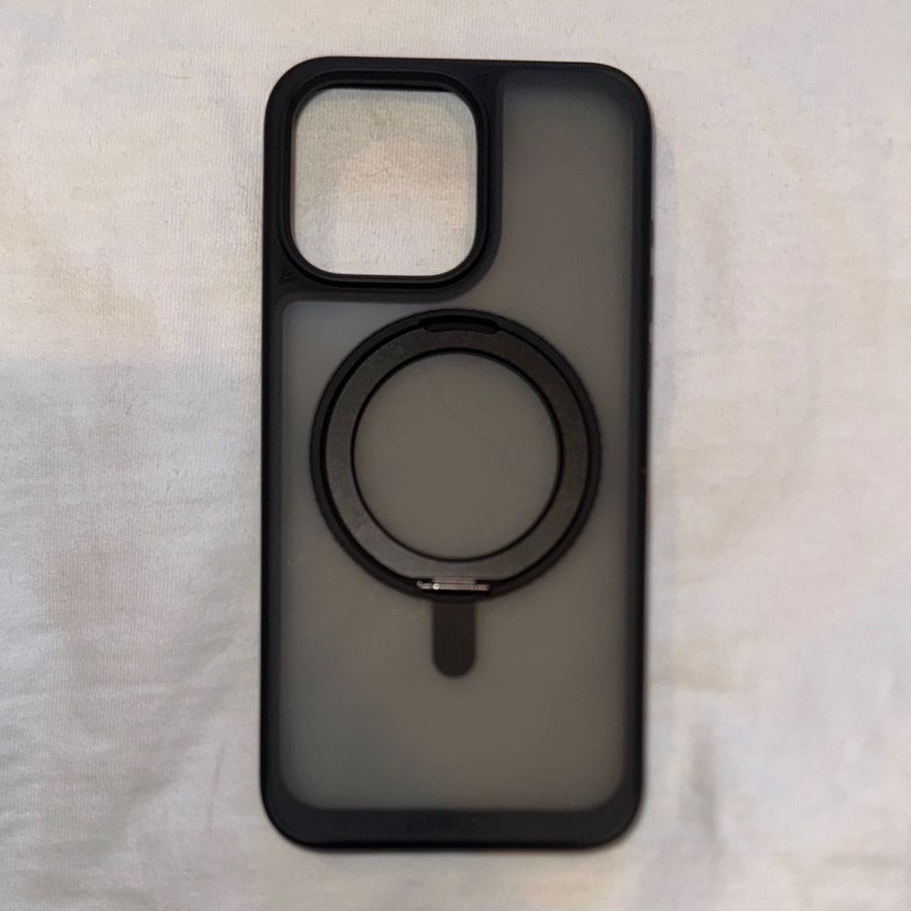 IPhone 15 Pro Max- Black and Clear Phone Case